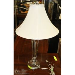 HEAVY CRYSTAL LAMP 29" TALL