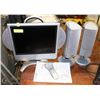 Image 1 : SHARP PERSONAL TV SOLD WITH 2 POLK AUDIO SPEAKERS