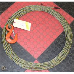 75' WINCH  LINE WITH EYE LOCK AND LATCH