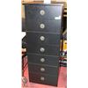 Image 1 : BLACK 7 DRAWER LINGERIE CHEST 15"X20"X50"HIGH