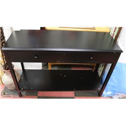 BLACK SOFA TABLE WITH DRAWER