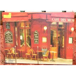 RED FRENCH CAFE PICTURE.