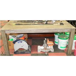 RUSTIC WOOD KITCHEN TABLE