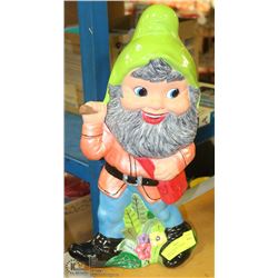 LARGE CERAMIC GNOME/DWARF GARDEN ORNAMENT