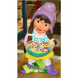 LARGE CERAMIC GNOME/DWARF GARDEN ORNAMENT
