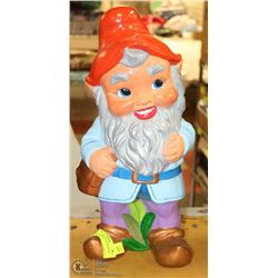 LARGE CERAMIC GNOME/DWARF GARDEN ORNAMENT
