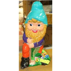 LARGE CERAMIC GNOME/DWARF GARDEN ORNAMENT