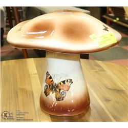 2PC CERAMIC MUSHROOM GARDEN ORNAMENT