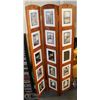 Image 1 : WOOD 15 PICTURE DIVIDER SCREEN