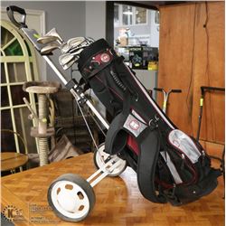 COMPLETE SET OF ACCULITE GOLF CLUBS WITH
