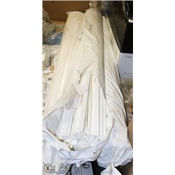 3 BUNDLES DURAGUARD PVC FENCE SLAT INSERTS.