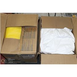 1-1/2 CASES OF DISPOSABLE COVERALLS INCL YELLOW