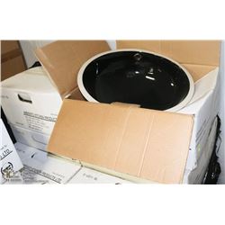 GROUP OF 5 NEW CERAMIC UNDERMOUNT SINKS AS THEY