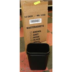 CASE OF 12 NEW WASTE BASKETS