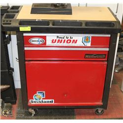 ROLLING MASTERCRAFT TOOL CHEST WITH CONTENTS