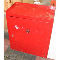 BEACH SHOP TOOL CABINET ON WHEELS.