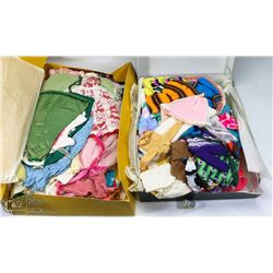 2 BOXES FILLED WITH VINTAGE BARBIE/DOLL  CLOTHES