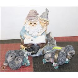 GROUP OF 3 LAWN ORNAMENTS