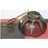Image 1 : VINTAGE GLASS HANGING LAMP