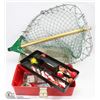 Image 1 : ESTATE PLANO  TACKLE BOX WITH  CONTENTS AND NET
