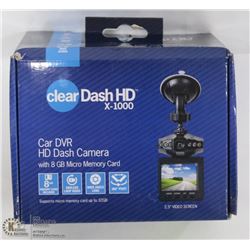 CLEAR DASH HD DASH CAMERA 8GB CARD WIDE ANGLE