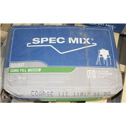 80LB BAG SPEC MIX  GROUT CORE FILL