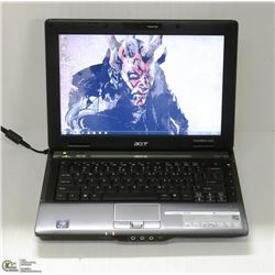 12.1" ACER TRAVELMATE LAPTOP W/ WINDOWS 7 PRO