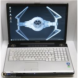 17" TOSHIBA SATELLITE LAPTOP W/ WIN 7 PRO/MSOFFICE