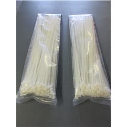 2 New Packs of 100 12 inch Cable/Zip Ties / 200 total