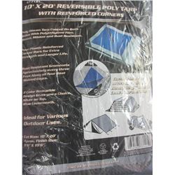 New 10 x 20 ft Reversable Tarp