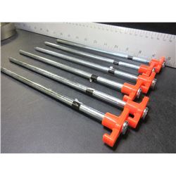 Set of 6 New Tent Pegs Heavy Duty for hard or rocky ground / 1/4" x 10"