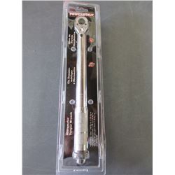 New Powerbuilt Torque Wrench / 3/8 drive 10 - 80 ft lbs