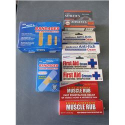 Bundle of First Aid and more / Bandages / Creams / Great  value bundle