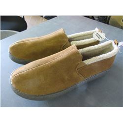 New Pair Mossimo Mens Slippers non marking sole/genuine suede size 11