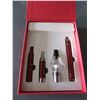 Image 1 : RED  3 in 1 Wax Vaporizer Pen Kit Dry Herb electronic cigarettes with
