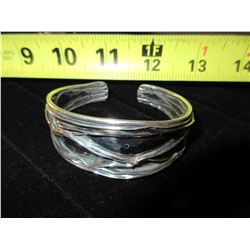 925 Silver West Coast  Bangle Bracelet /  22 GRAMS