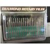 Image 1 : New Diamond Rotary Files 20 Piece Set with case / 1/8 collet