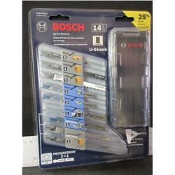 New Bosch 14 Piece Jig Saw Blade Set with case
