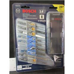 New Bosch 14 Piece Jig Saw Blade Set with case