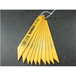 New DeWalt 6 inch Bi-Metal Recip/Sawzall Blades / 10 blades