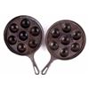 Image 15 : Two Griswold 32 #962 Aebleskiver Pans