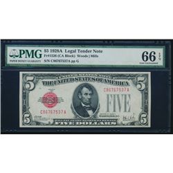 1928A $5 Legal Tender Note PMG 66EPQ