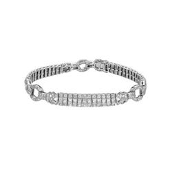 18KT White Gold 5.90ctw Diamond Bracelet