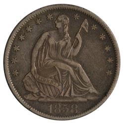 1858-O Seated Liberty Half Dollar Coin