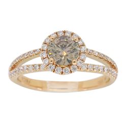 18KT Rose Gold 0.80ctw Diamond Ring