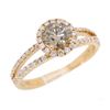 Image 3 : 18KT Rose Gold 0.80ctw Diamond Ring
