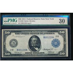 1914 $50 New York Federal Reserve Note PMG 30