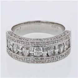 18KT White Gold 1.28ctw Diamond Ring