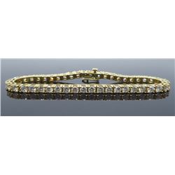 14KT Yellow Gold 6.00ctw Diamond Tennis Bracelet