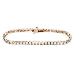 14KT Rose Gold 5.00ctw Diamond Tennis Bracelet